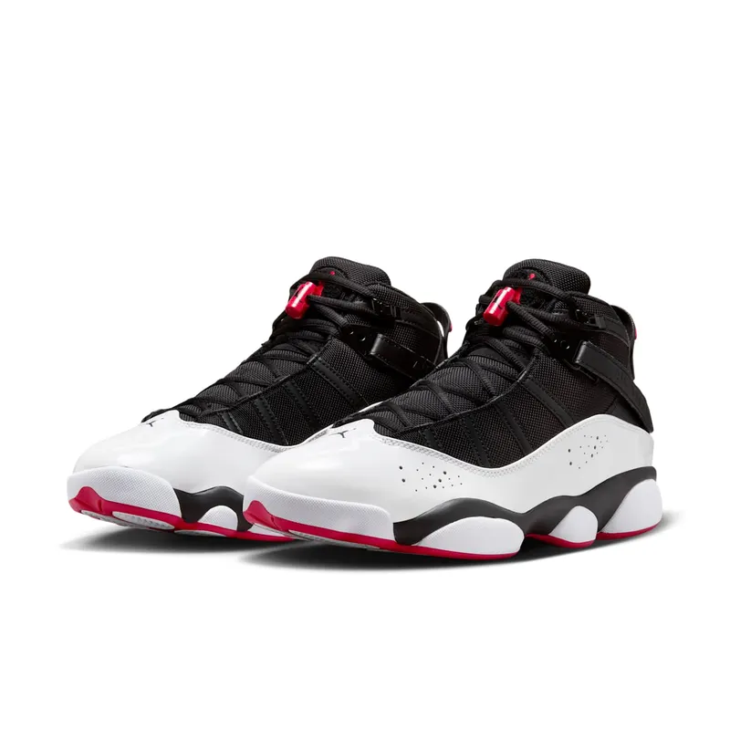 Jordan 6 Rings Black White Varsity Red (322992-067)