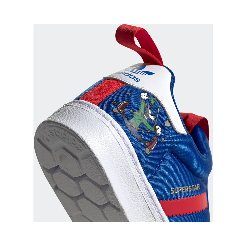 Adidas Disney x Superstar 360 J ‘Goofy – Blue’ Blue/Scarlet/Cloud White (FW8041)