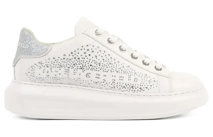 Karl Lagerfeld Sneakers mit Logo-Detail – Weiß (KL62556)