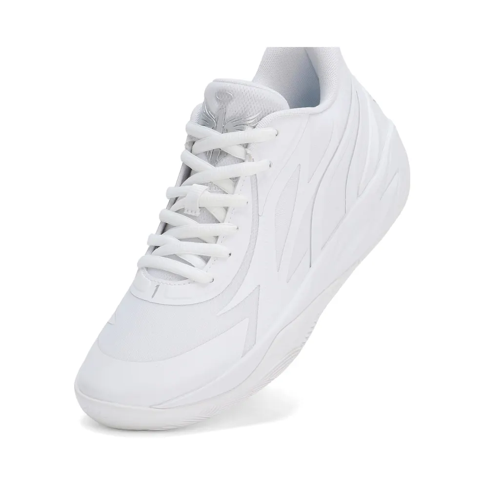 Puma MB.02 Lo Basketball Shoes Silver/White (379419-01)