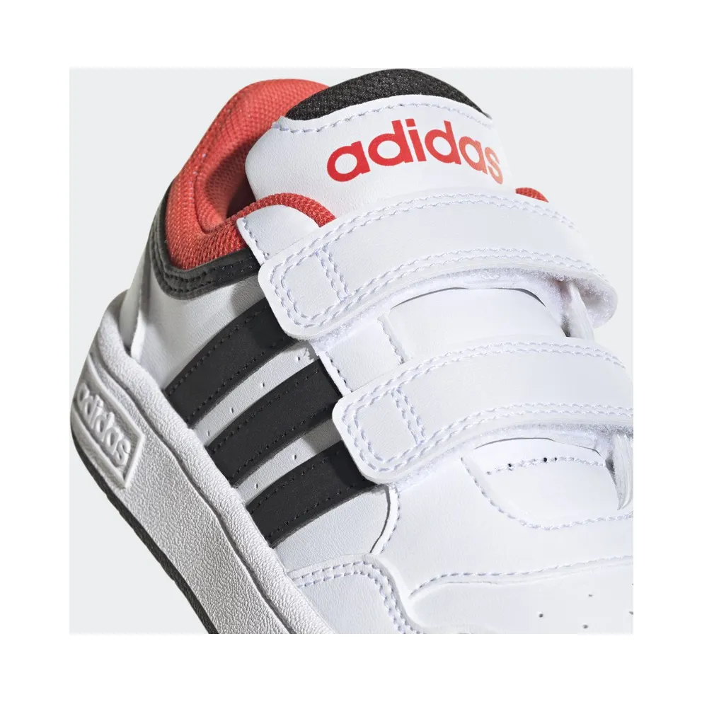 Adidas Hoops Lifestyle Basketball Hook-and-Loop Cloud White / Core Black / Bright Red (H03863)