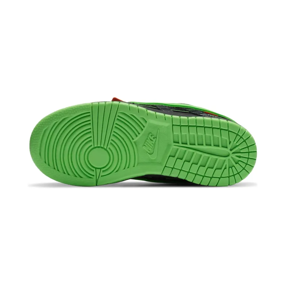 Nike Air Rubber Dunk Off-White Green Strike (PS) Black/White-Green Strike (CW7410-001)