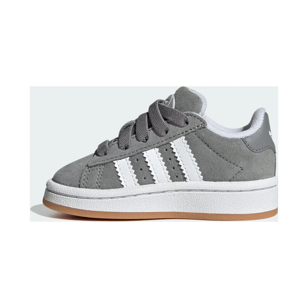 adidas Campus 00s Comfort Closure Elastic Lace Shoes Kids Grey Three / Cloud White / Gum (JI4334)