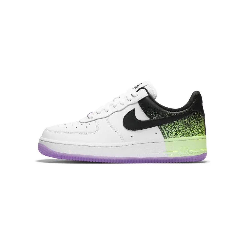 Nike Air Force 1 Low Splatter Barely Volt Fuchsia Glow (W) White/Barely Volt-Fuchsia Glow-Black (CZ8097-100)