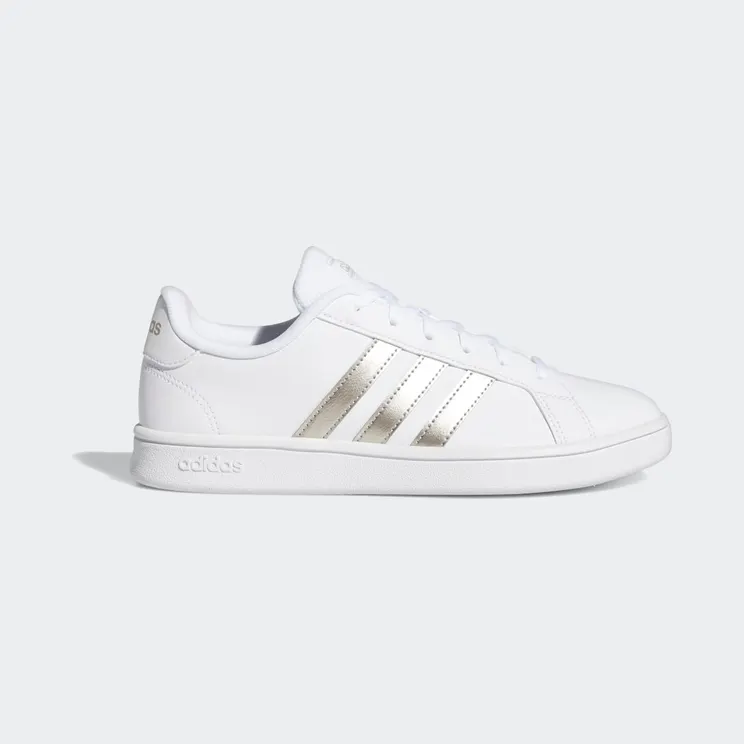 adidas Grand Court Base Cloud White / Platinum Metallic / Cloud White (EE7874)