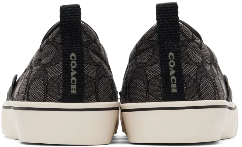Coach 1941 Black Jacquard Skate Slip-On (CA909 CQ/BK)