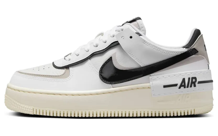 Nike Air Force 1 Low Shadow White College Grey Platinum Tint Off Noir (DZ1847-110)