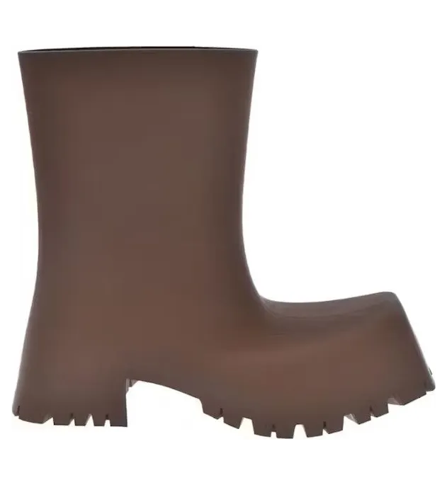 Balenciaga Trooper Rubber Boot Brown (680660W0FO82015)