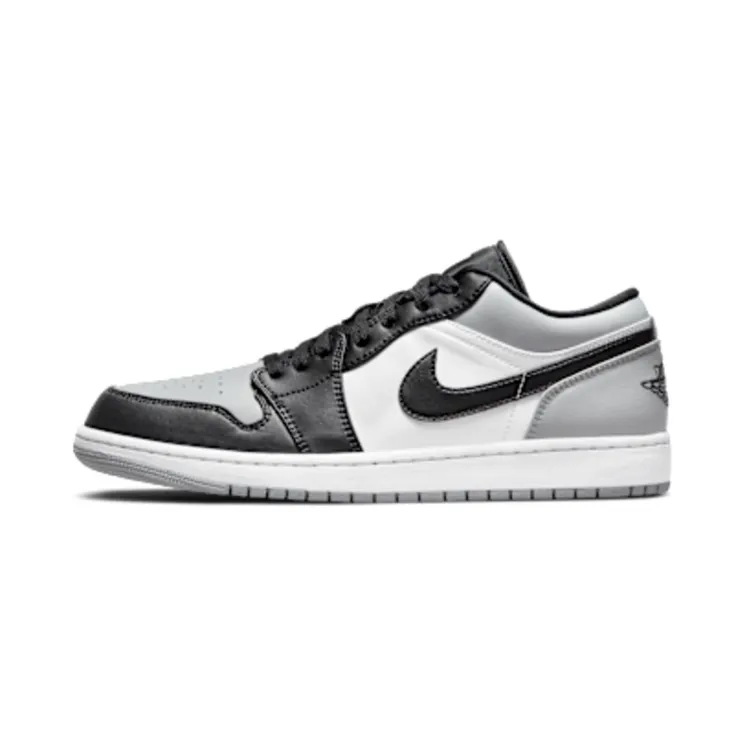 Air Jordan 1 Low Shadow Toe “Light Smoke Grey / White / Black” (553558-052)