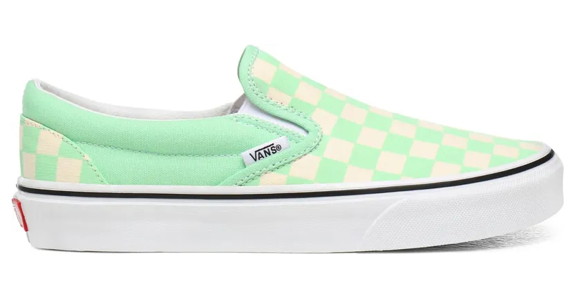 Vans Classic Slip-On ‘Checkerboard – Green Ash’ Green Ash/True White (VN0A4U38WS1)