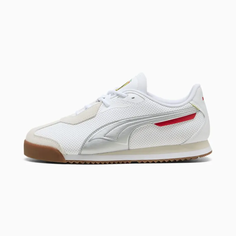 Puma Roma S Scuderia Ferrari White Aged Silver (308909-02)