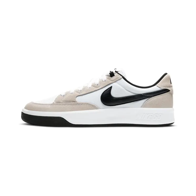 Nike SB Adversary Premium “White/White/Black/Black” (CW7456-100)