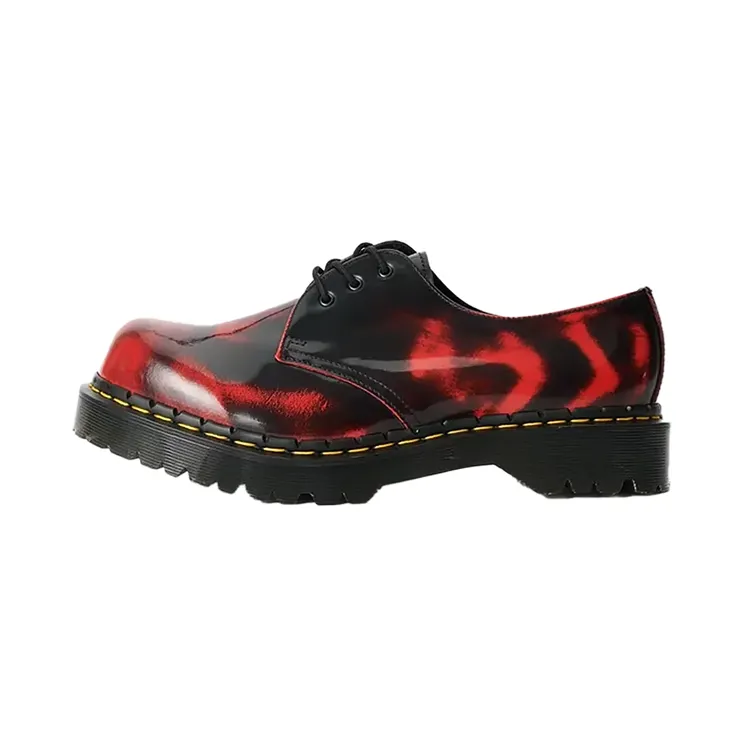 Dr Martens 1461 Rub Off Lux “Black Red” (31864782)