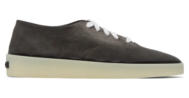 Fear of God Ermenegildo Zegna Grey Suede Low-Top Sneakers (LHSUE-A4794L-LVJ)