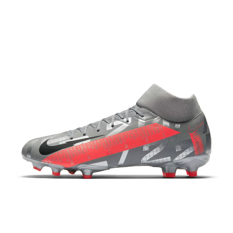 Nike Mercurial Superfly 7 Academy MG Metallic Grey Crimson (AT7946-906)