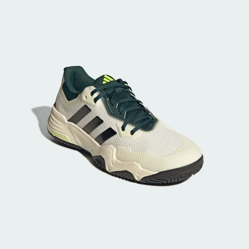 Adidas Solematch Control 2 Tennis Shoes Off White / Silver Metallic / Aurora Ivy (JH5141)