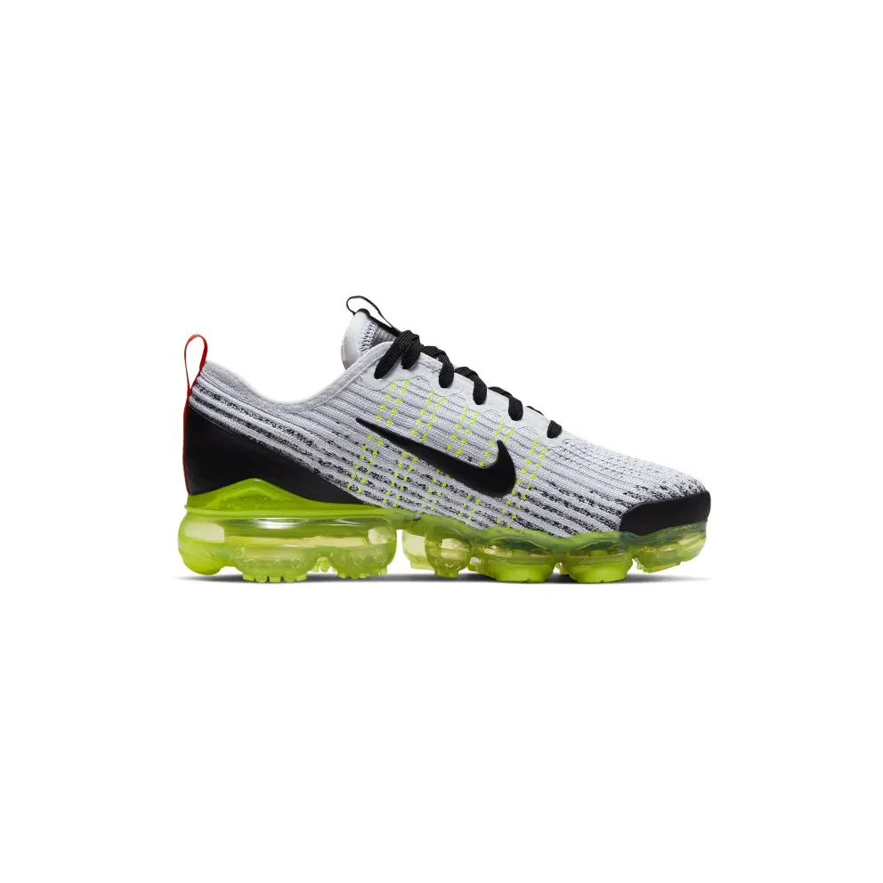 Nike Air VaporMax Flyknit 3 Retro Future (GS) White/Black-Volt-Bright Crimson (BQ5238-100)