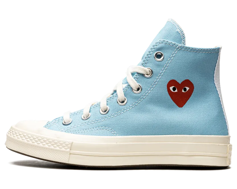 Converse Comme des Garcons PLAY x Chuck 70 High Bright Blue (168300C)