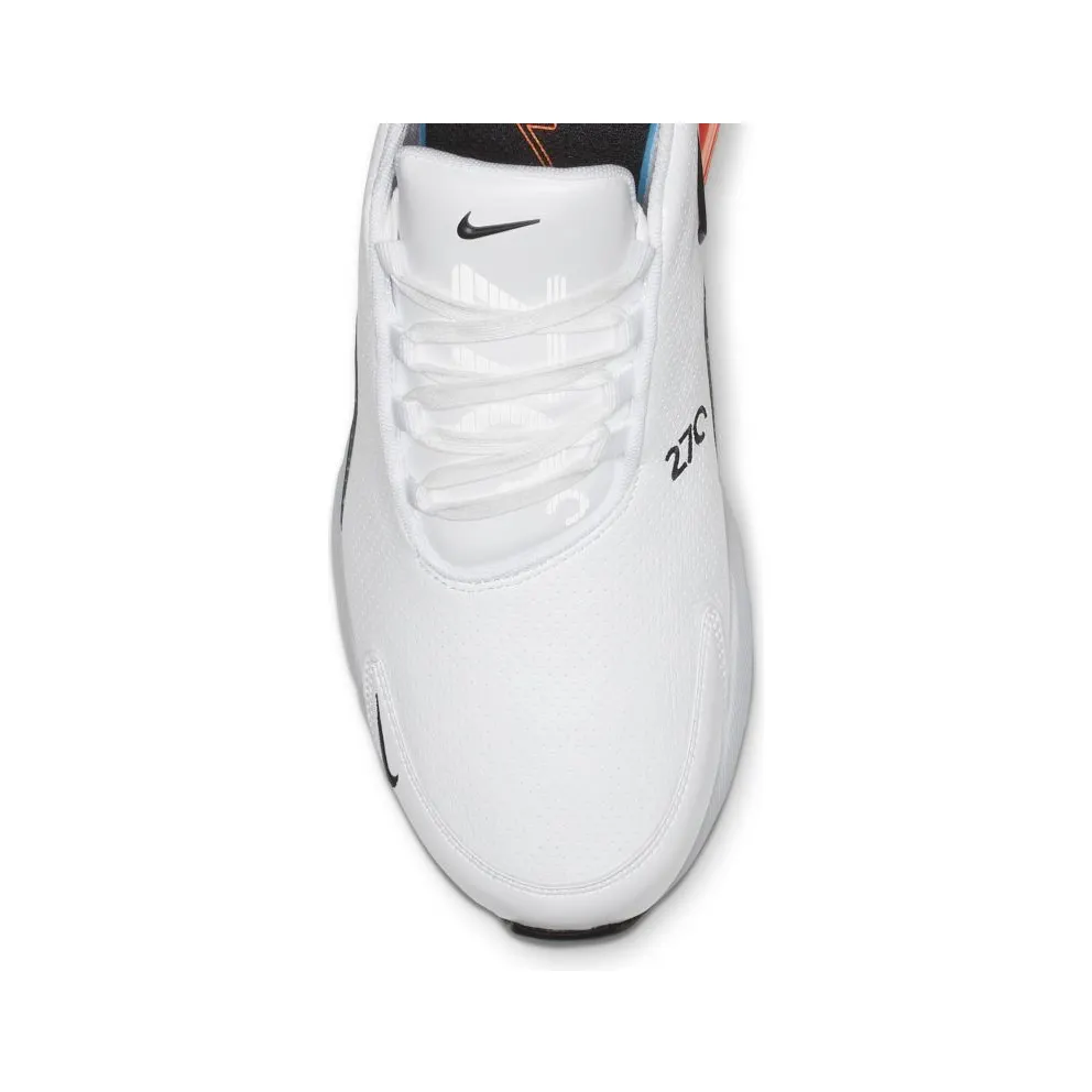 Nike Air Max 270 Leather White Black Hyper Crimson White/Black-Hyper Crimson-Metallic Dark Grey (BQ6171-100)