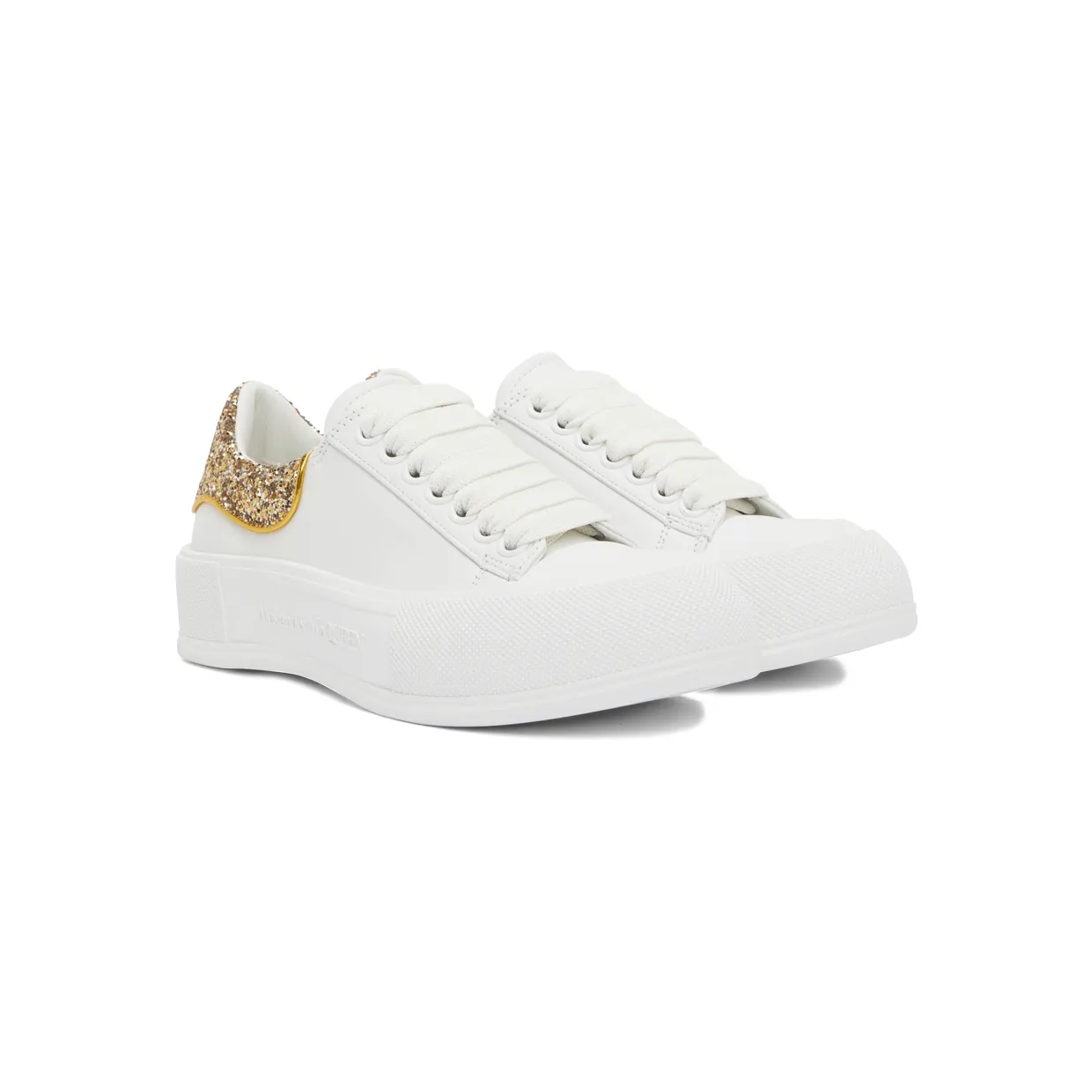 Alexander McQueen White Plimsoll Sneakers (702047WIABY) (4)