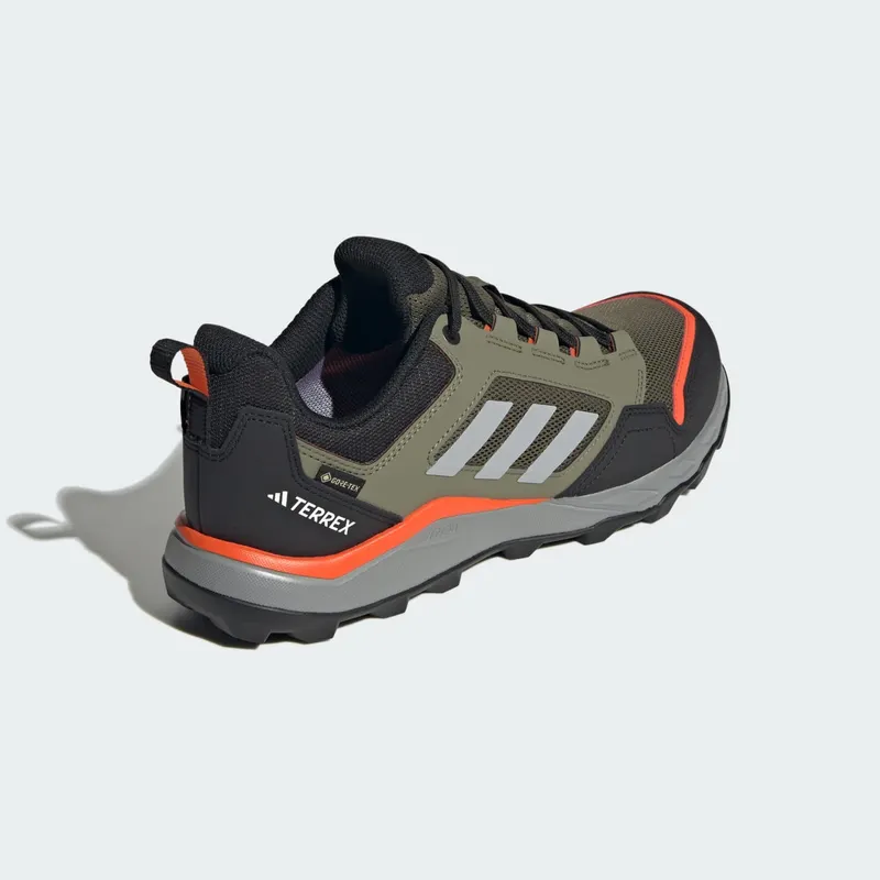Adidas Tracerocker 2.0 GORE-TEX Trail Running Olive Strata / Charcoal Solid Grey / Semi Impact Orange (JI1305)
