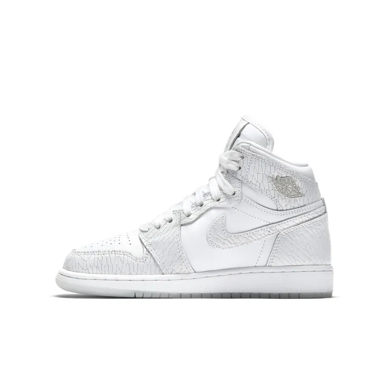 Jordan 1 Retro High Heiress Pure Platinum (GS) White/White-Pure Platinum (832596-100)