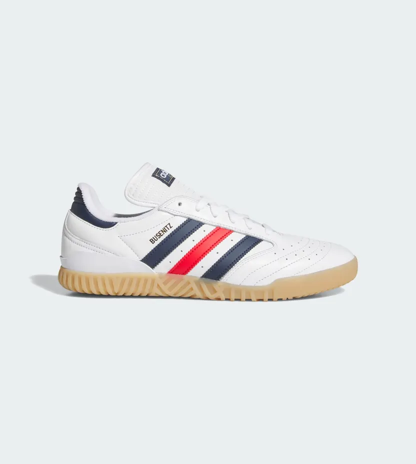 Adidas BUSENITZ INDOOR SUPER Sneakers Cloud White / Collegiate Navy / Better Scarlet (KJ6018)