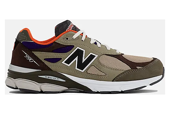 New Balance 990v3 MiUSA Teddy Santis Khaki Orange (M990BT3)