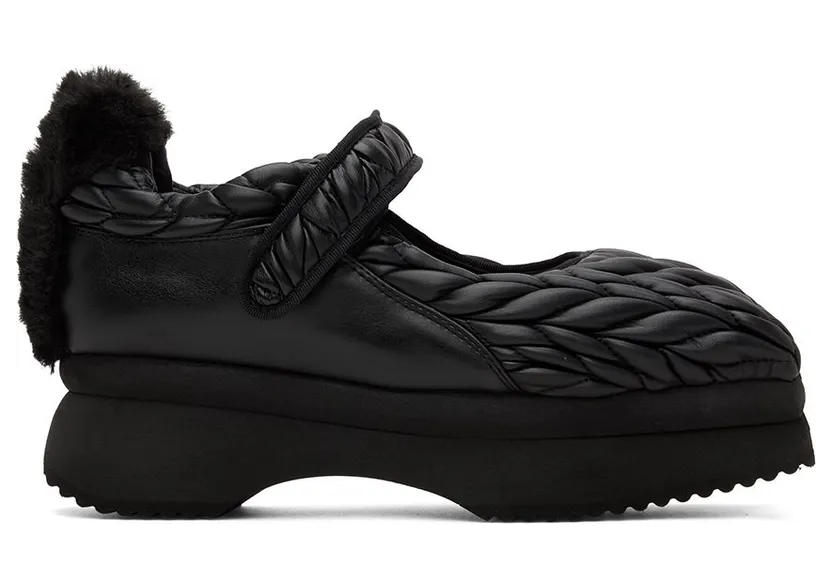 Paula Canovas Del Vas Black Diablo Mary Jane Sneakers (PSW221010 VAR. 1)
