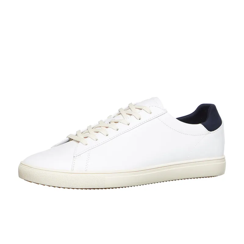 Clae Bradley Essentials White Leather Navy (CLA01297-WHL)