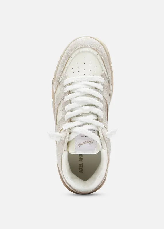Axel Arigato Area Lo Fluffy Sneaker “Beige,Beige” (F2298001)