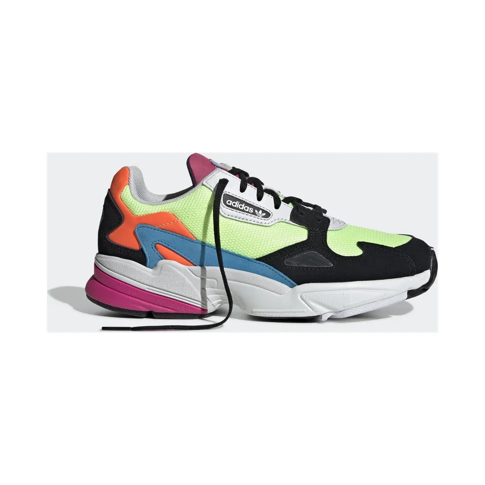 adidas Falcon Hi Res Yellow Multi-Color (W) Hi-Res Yellow/Hi-Res Yellow/Core Black (CG6210)