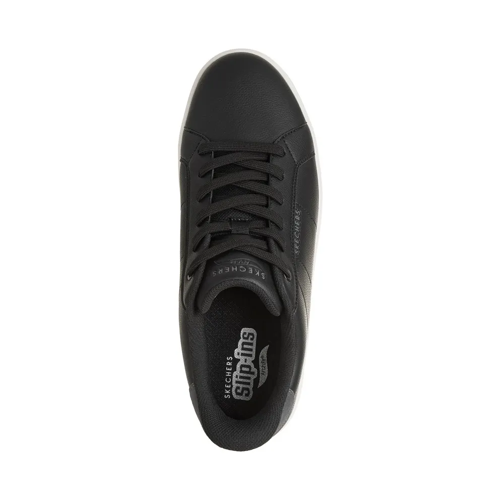 Skechers Slip-ins: Arch Fit Court Break “Single Vented Sneaker Black” (183403BLK)