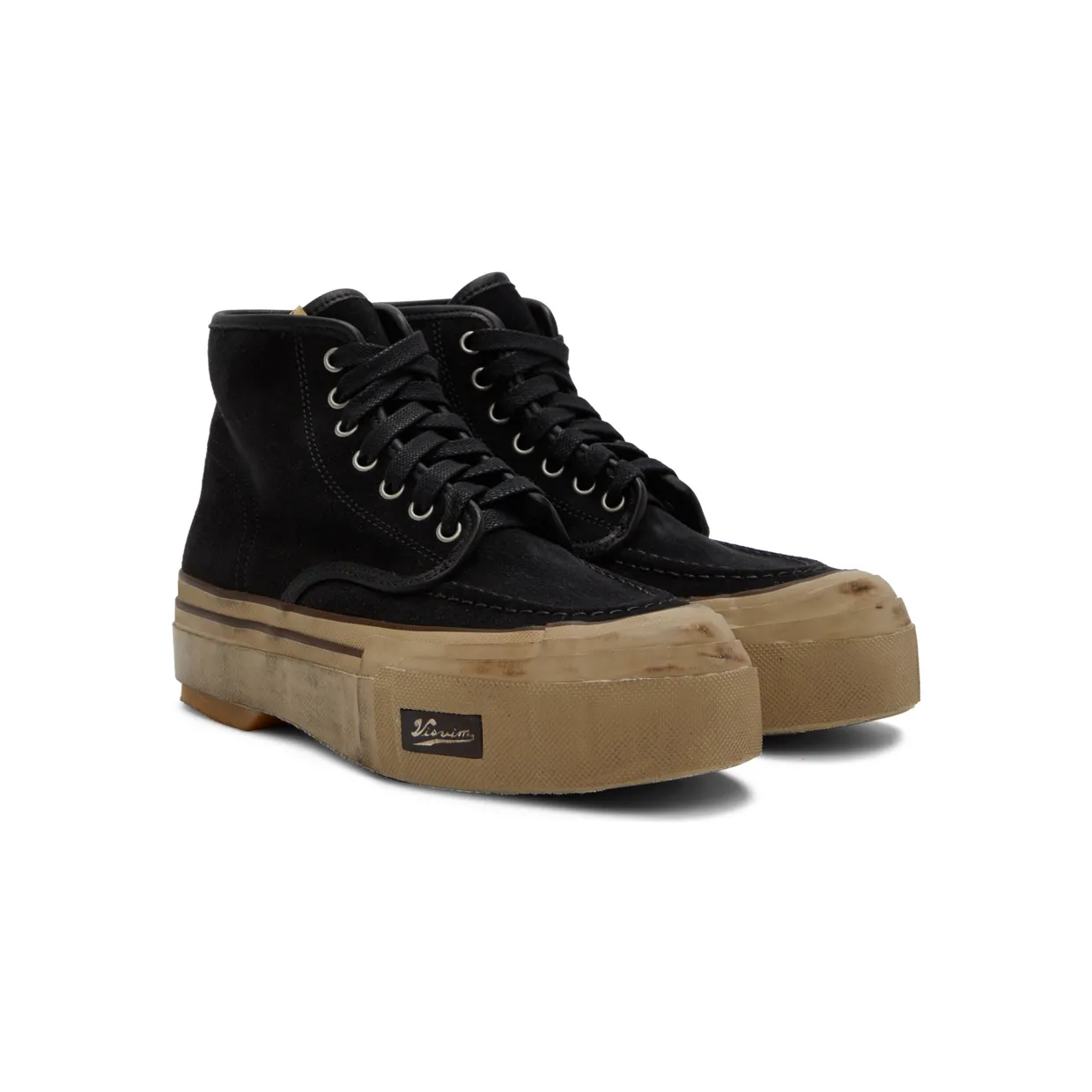 Visvim Beige Liskamm G.Patten-Folk Sneakers (0122102002006) (4)