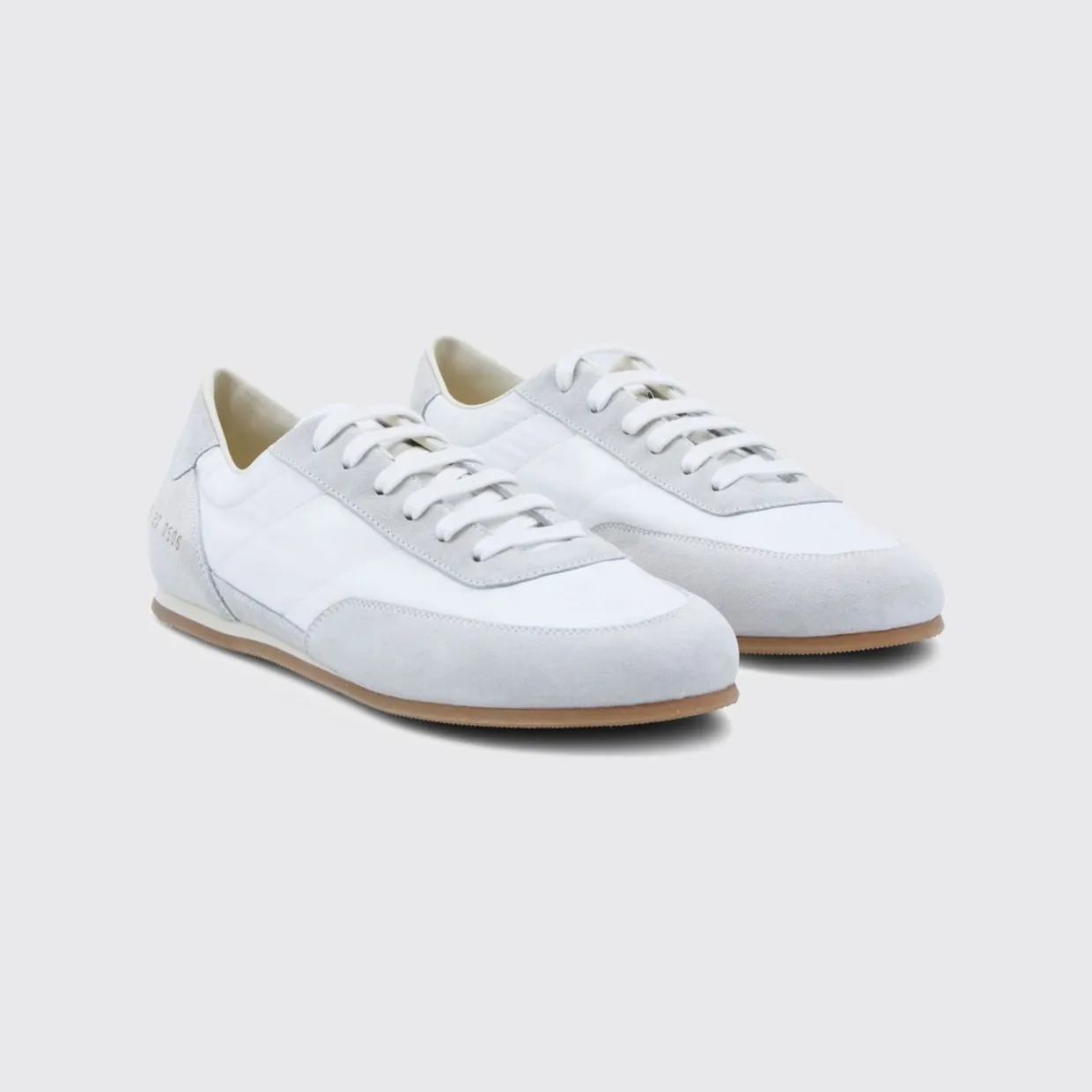 Common projects Minimal Runner Sneakers in Suede and Nylon White (41850506)