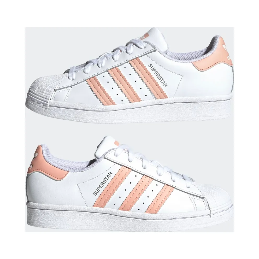 Adidas Superstar Cloud White / Haze Coral / Cloud White (GZ9097)