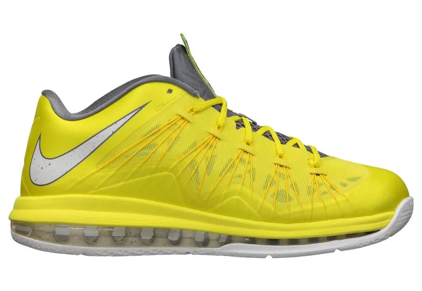 Nike Air Max LeBron 10 Low Sonic Yellow Cool Grey (579765-700)