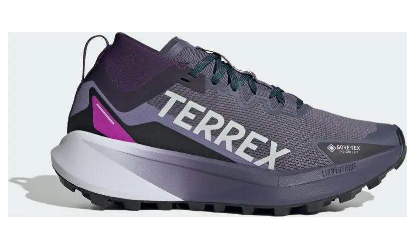 Adidas Terrex Agravic GTX Trail Running Preloved Violet / Cloud White / Purple Burst (JR7785)