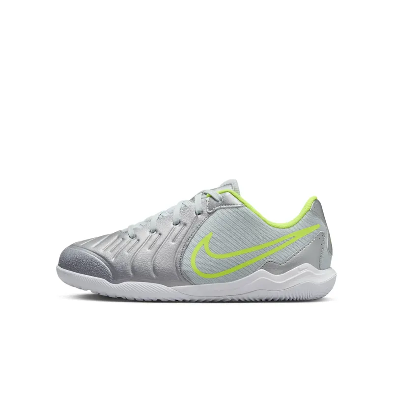 Nike Tiempo Legend 10 Academy IC Metallic Silver Volt Black (DV4350-001)