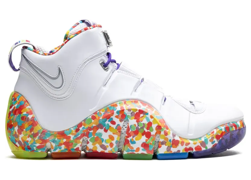Nike LeBron 4 Fruity Pebbles Sneakers – Weiß (DQ9310)
