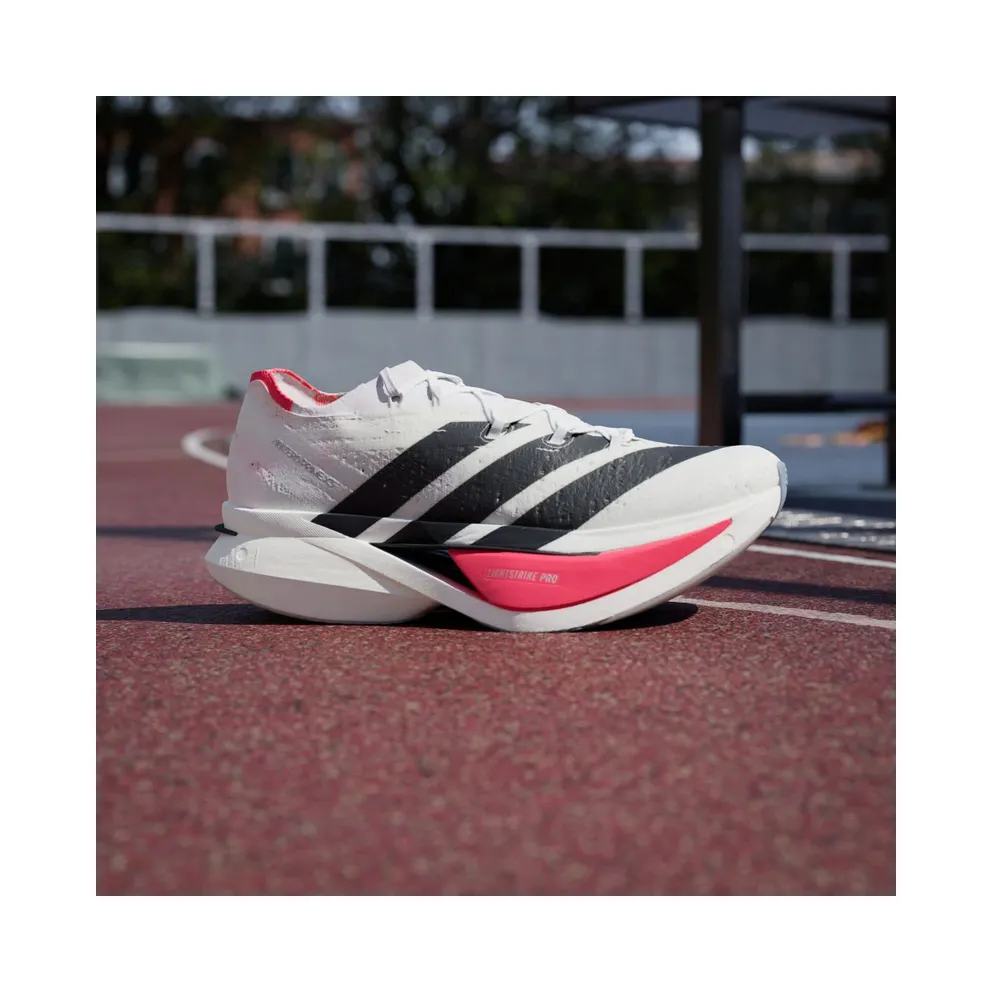 Adidas ADIZERO PRIME X3 STRUNG Running Shoes Cloud White / Core Black / Lucid Red (JR2597)