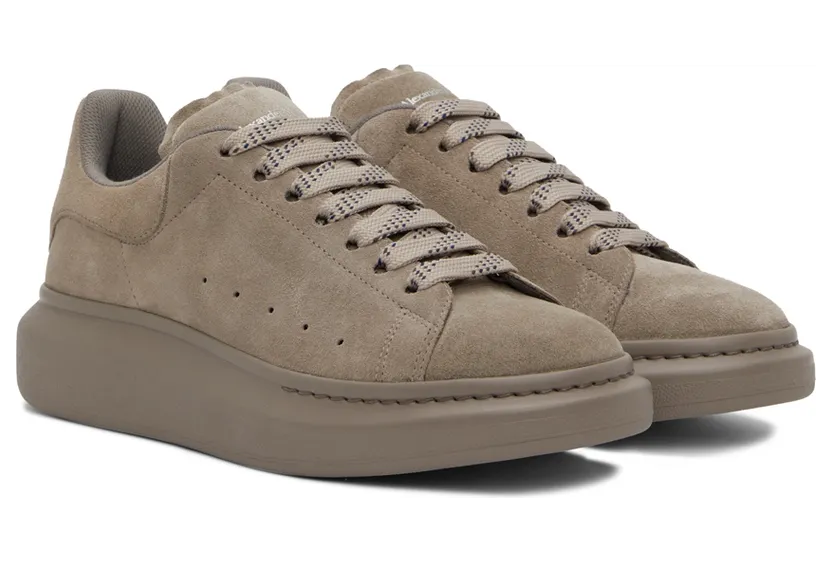 Alexander McQueen Taupe Oversized Sneakers (688520WIA53) (4)