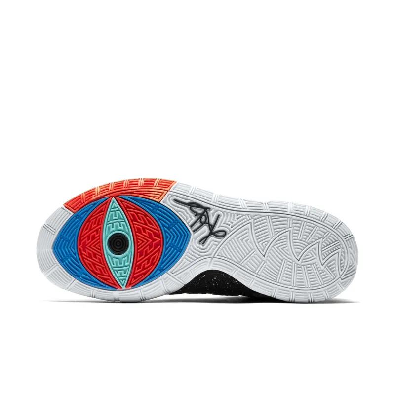 Nike Kyrie 6 Jet Black White Black/White-Bright Crimson (BQ4630-001)