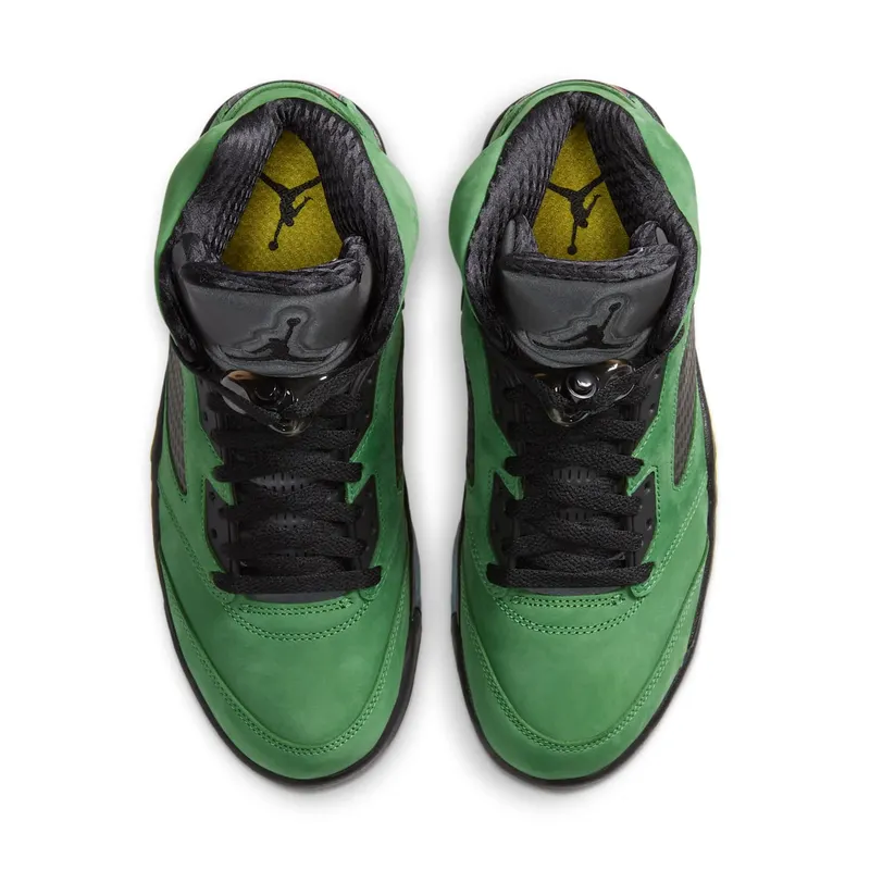 Jordan 5 Retro SE Oregon Apple Green/Black-Yellow Strike-Black (CK6631-307)