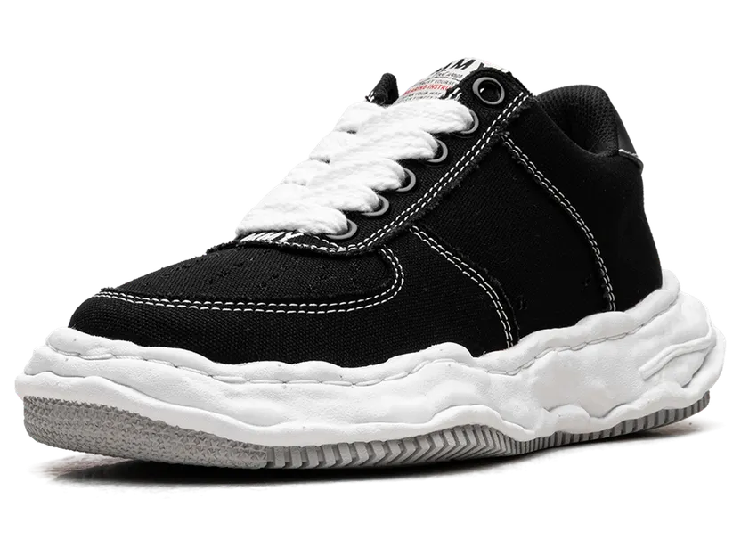 Maison Mihara Yasuhiro Wayne OG Sole Canvas Low “BLACK” (A10FW720-BLK) (3)