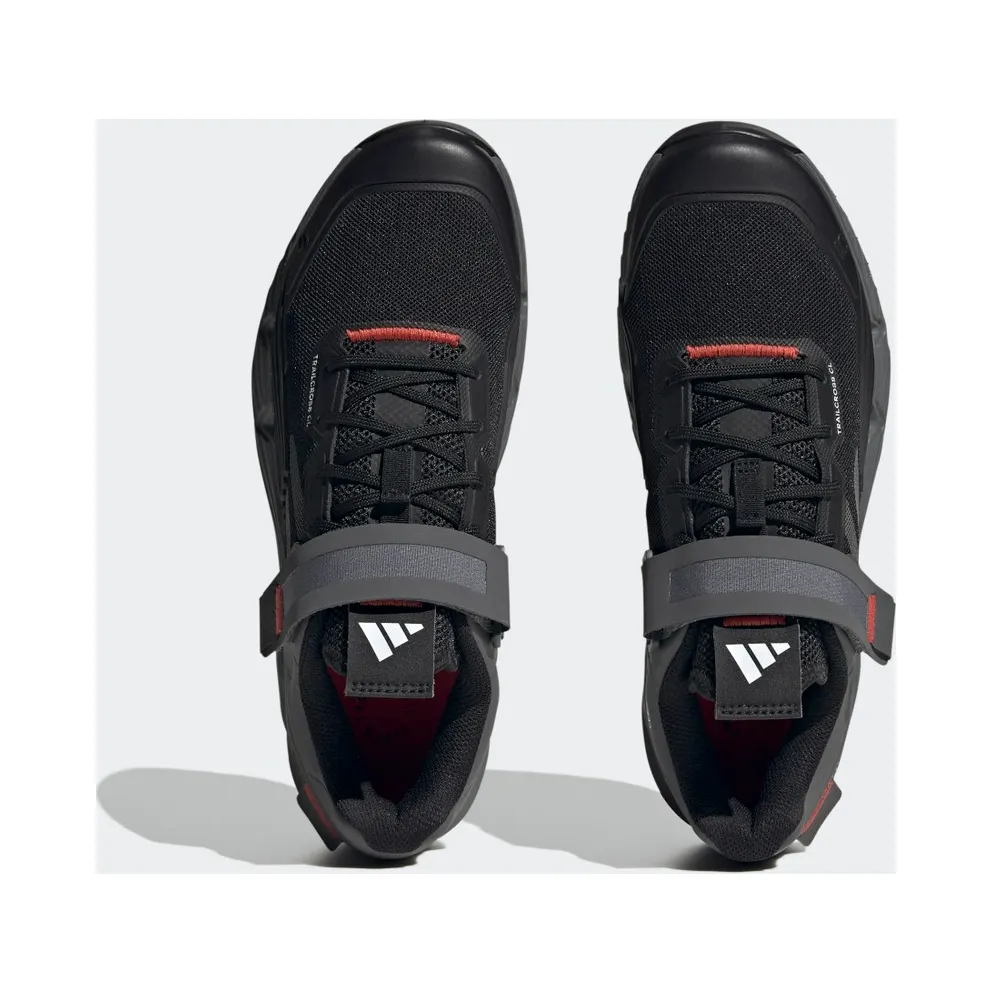 Adidas 5.10 TRAILCROSS CLIP-IN MOUNTAIN BIKING SHOES Core Black / Grey Three / Red (HP9931)