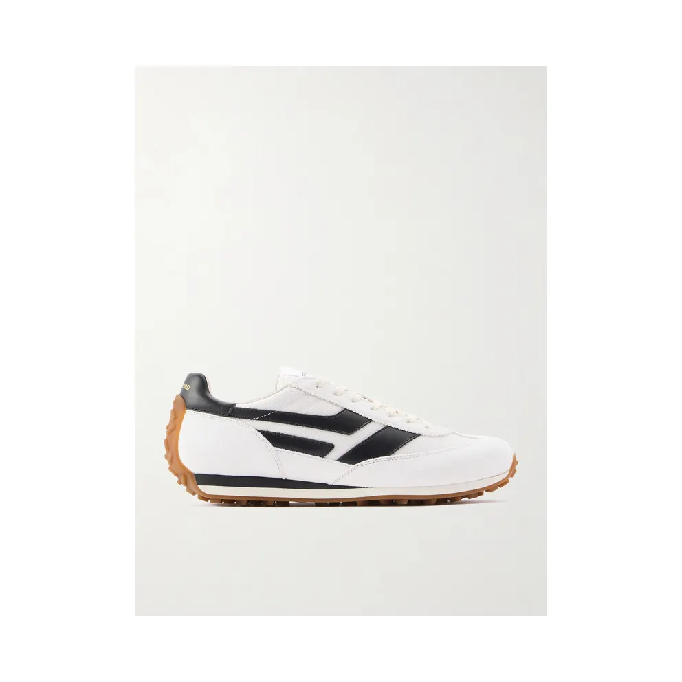 Tom Ford Mick Leather-Trimmed Suede and Mesh White (J1511-LCL456N)