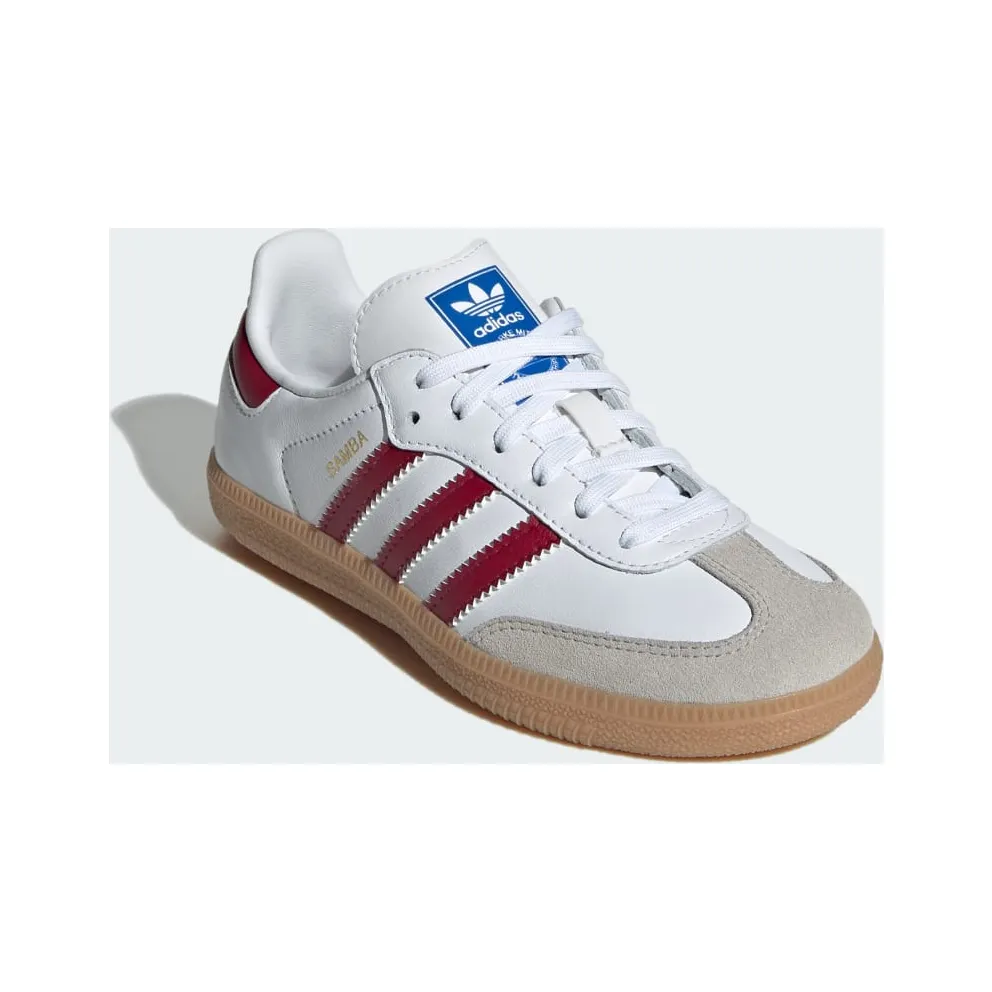 adidas Samba OG Kids Cloud White / Collegiate Burgundy / Gum (IE1333)
