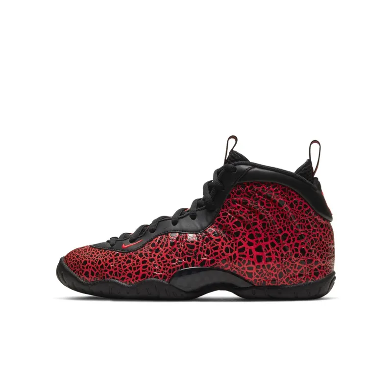Nike Air Foamposite One Cracked Lava (GS) Black/Bright Crimson (644791-012)