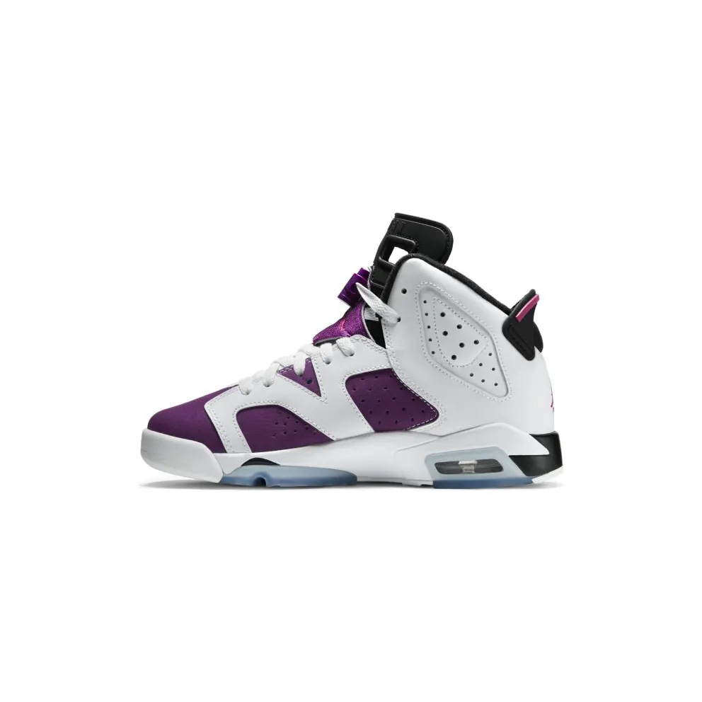 Jordan 6 Retro Grape (GS) White/Vivid Pink-Bright Grp-Black (543390-127)